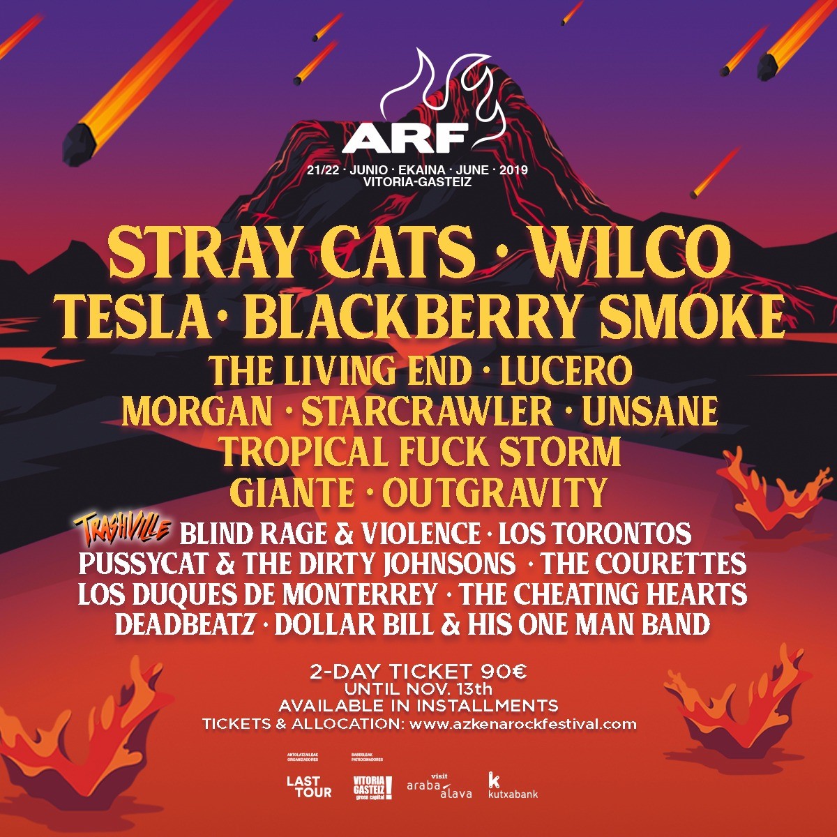 Stray Cats are headlining Azkena Rock Festival 2019! - Brian Setzer